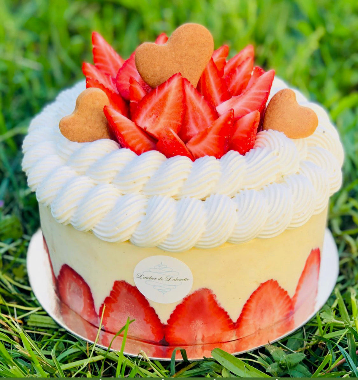 🌸 Fraisier à la vanille de Madagascar🌸 l'atelier de l'alouette