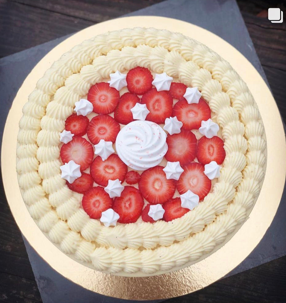 🌸 Fraisier à la vanille de Madagascar🌸 l'atelier de l'alouette